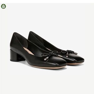 Franco Sarto Black Block Heel Pumps